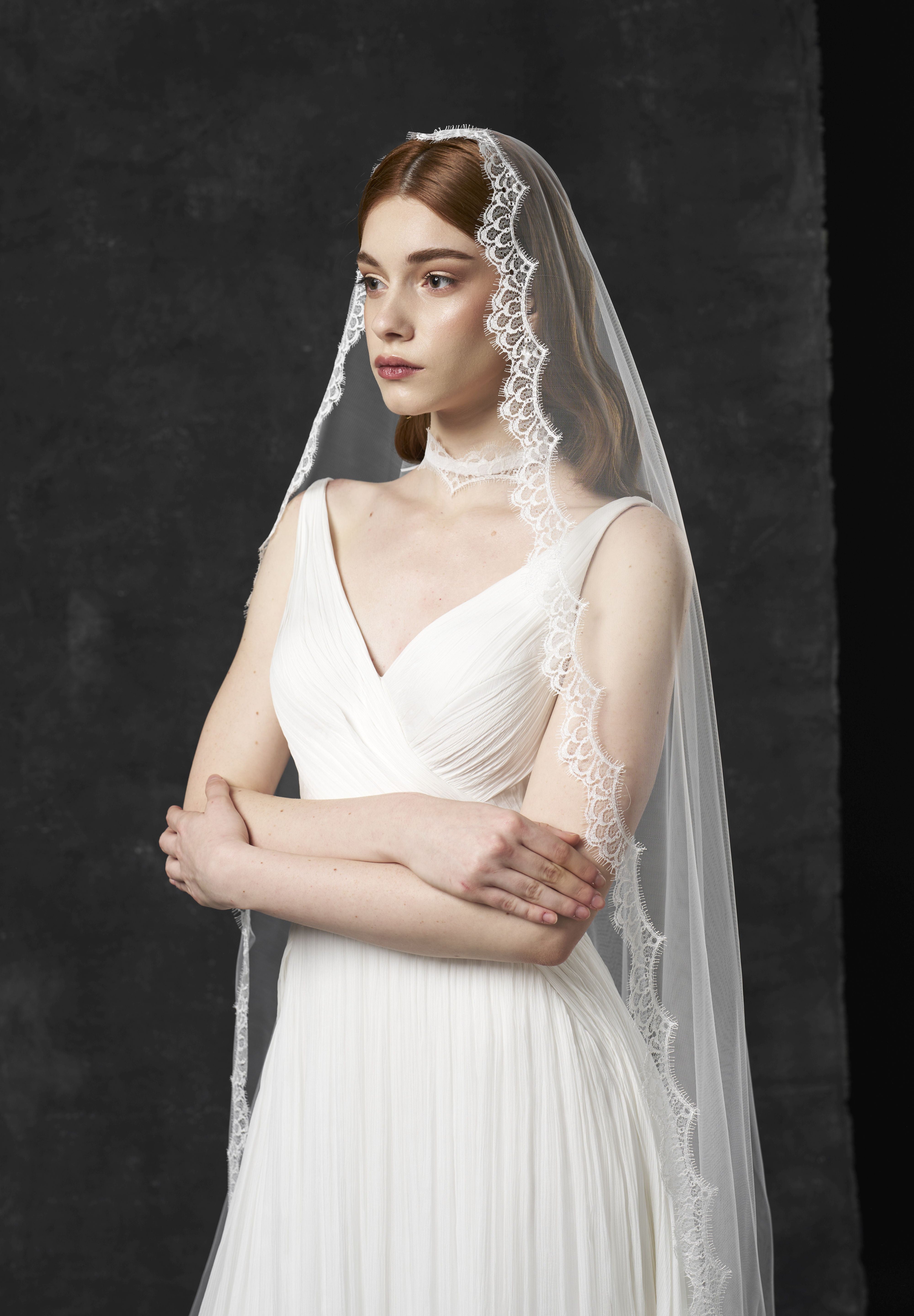 Sublime| Voal mireasa cu bordura dantela