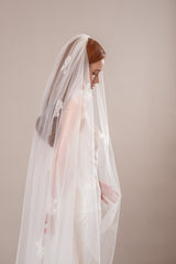 Voal mireasa cu dantela Florisse