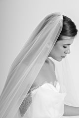  Voal mireasa doua straturi tulle Grace