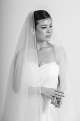  Voal mireasa doua straturi tulle Grace