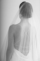 Voal mireasa doua straturi tulle Mistery