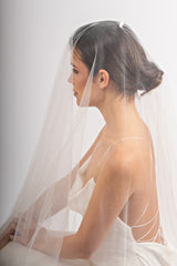 Voal mireasa doua straturi tulle Mistery