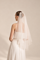 Allure | Voal mireasa dublu din tulle de matase naturala