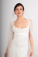 Voal mireasa matase naturala Divine