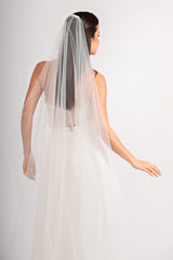 Voal mireasa simplu lung Simplicity