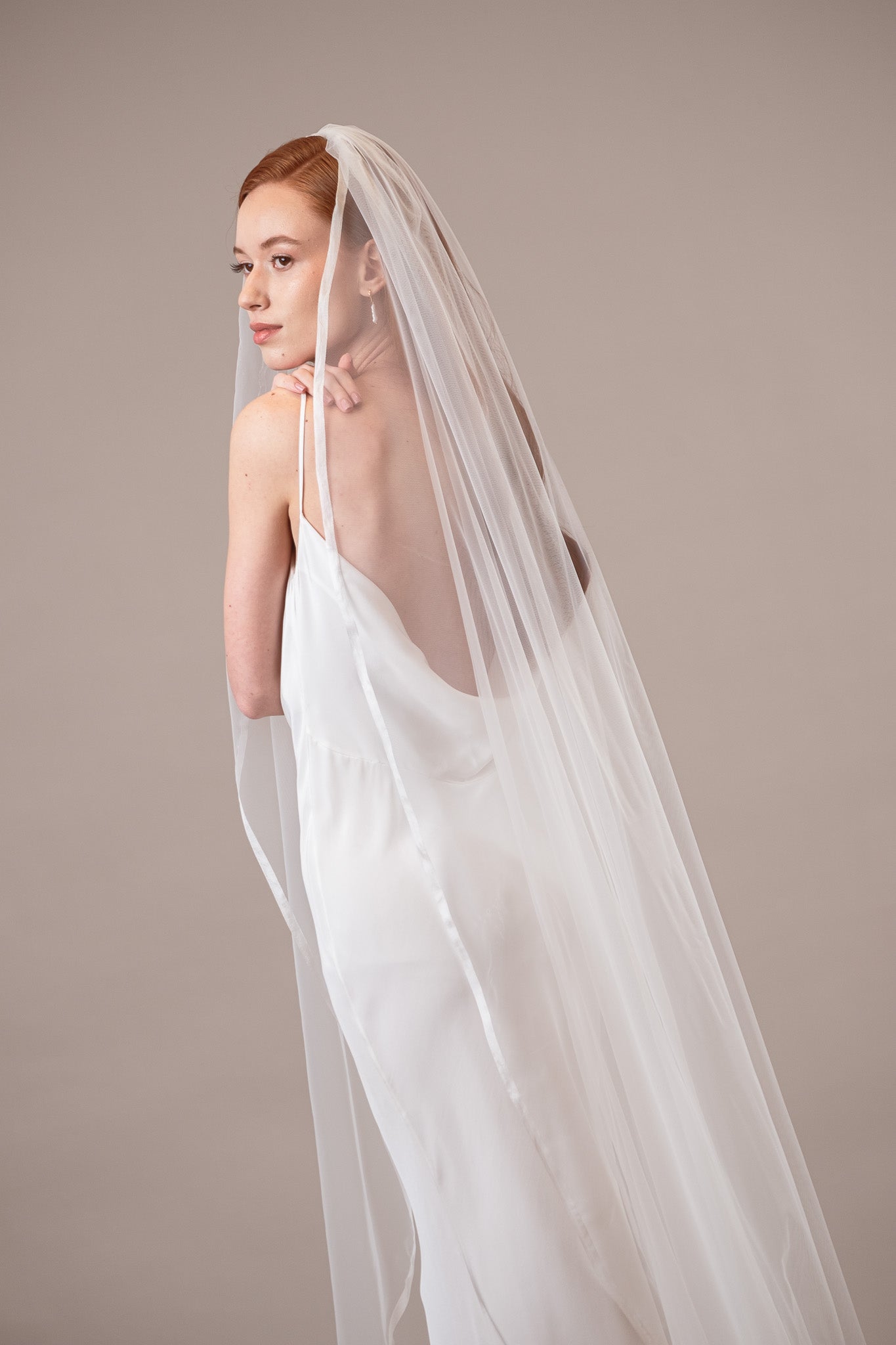 Edge | Bridal veil with silk border