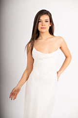 detaliu muselina de matase rochie mireasa Lily