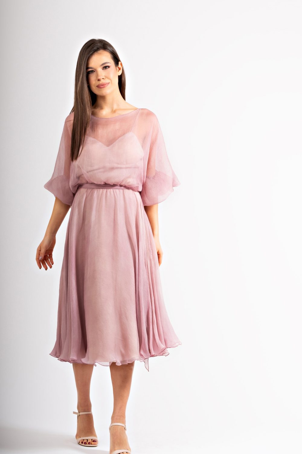 Rose | Rochie midi cununie/ ocazie - Image 4